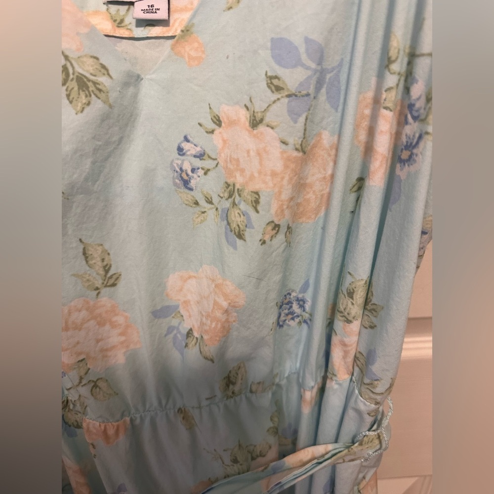 Love Shack Fancy for Target Estelle Blue Floral Dress 16 - Picture 3 of 9